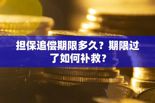 北京担保追偿期限多久？期限过了如何补救？