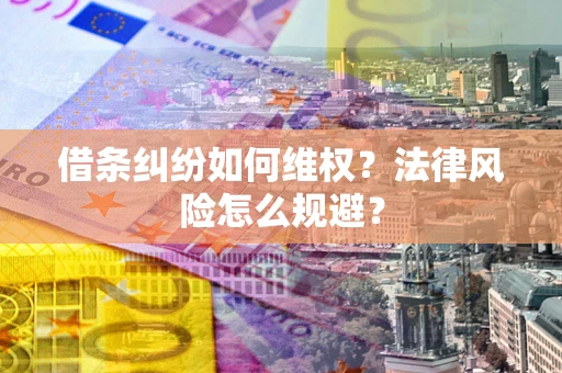 北京借条纠纷如何维权？法律风险怎么规避？