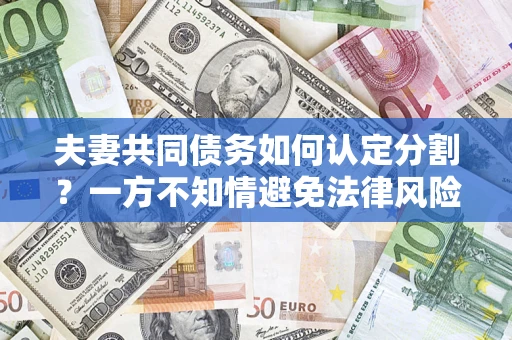 北京夫妻共同债务如何认定分割？一方不知情避免法律风险必看！